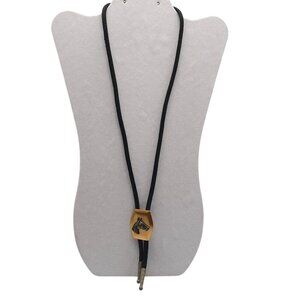 Vintage Horse Head Copper Bolo Tie Western Equestrian Accessory
